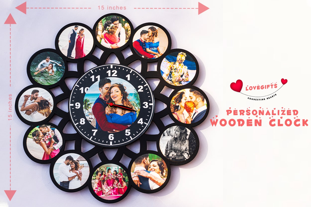 Personalized Wooden Clock